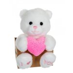 Peluche - les p'tits lovers ourson rose - 14 cm rose