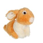 Peluche - les pakidoo sonores en peluche 15 cm - lapin beige beige