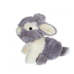 Peluche - les pakidoo sonores 15 cm - lapin gris gris