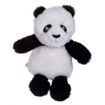 Peluche - panda econimals en peluche �co - con�ue - 15 cm noir