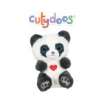 Peluche - peluche panda smoky gris ardoise cutydoos love - 13 cm gris