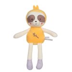 Peluche - pantin bamboo paresseux - 24 cm s / carte marron