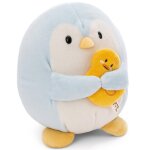 Peluche pingouin waddle 27 cm bleu