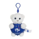 Peluche - porte - cl�s ours fff 13 cm bleu