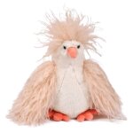 Peluche poule poulette 20 cm beige