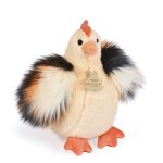Peluche poule poulette 20 cm beige