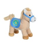 Peluche - race poneez sonore 22cm bleu clair
