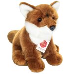 Peluche renard r�aliste et douce 25 cm marron
