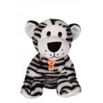Peluche - peluche savanoos sonore - tigre blanc - 15 cm blanc