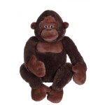 Peluche - singe gorille gant - 90 cm marron