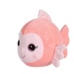 Peluche - peluche sonore poisson bellabloo friends - 18 cm corail