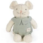 Peluche souris poppy cannelle (25 cm) vert d'eau, �cru
