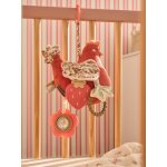 Peluche � suspendre poule cocotte