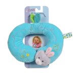 Peluche - tour de cou pomme lapin - 24 cm blue