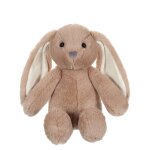 Peluche - trendy bunny - 28 cm marron