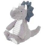 Peluche tricratops tris 27 cm gris