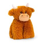 Peluche vache irlandaise 20cm 100% recycl�e marron