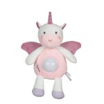 Peluche - veilleuse bamboo bebe - licorne - 26 cm blanc