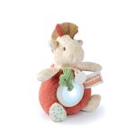 Peluche veilleuse girafe 15 cm rouge