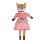 Peluche zo� la petite renarde rose