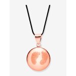 Pendentif bola de grossesse dor� � l'or rose rose
