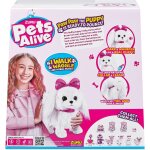 Pets alive - paw paw peluche interactive blanc