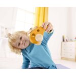 Petit h�licopt�re en bois orange