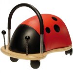 Petit porteur coccinelle rouge, noir