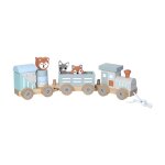 Petit train ray� animaux du zoo gris fonc�