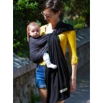 La petite �charpe sans n�ud anthracite / noir