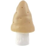 Petite lampe veilleuse champignon blanc, beige