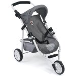 Petite poussette de jogging lola pour poupes - coloris 76 gris