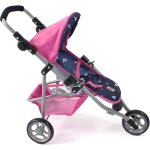 Petite poussette de jogging lola pour poupons rose et bleu