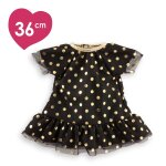 Petite robe noire - pois or pour poup�e ma corolle multicolore