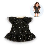Petite robe noire - pois or pour poup�e ma corolle multicolore