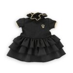 Petite robe noire pour poupe ma corolle multicolore