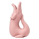 Pichet de plage crocodile en silicone dusty rose