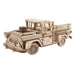 Pick - up bcheron en bois  construire maquette mcanique 3d inspire des camions vintage des annes ...