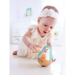 Pingouin culbuto musical turquoise