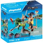 Pirate avec arbalte, flche et poissons  viser 71795 multicolore
