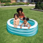 Piscinette avec fond imprim� pour enfants - 163 x 107 cm bleu