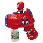 Pistolet � bulles spidey avec effets lumineux et sonores rouge