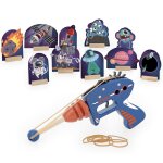 Pistolet � �lastiques espace bleu