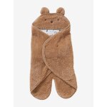 Plaid chancelière bébé en peluche, doublé jersey ourson Plaid chancelière bébé en peluche, doublé jersey ourson