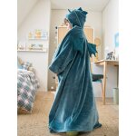 Plaid  manches et capuche animal vert