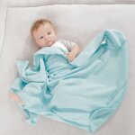 Plaid en polaire pour b�b� verde