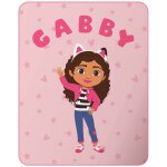 Plaid polaire imprim, gabby et la maison magique hello rose