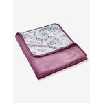 Plaid en velours victoria prune Plaid en velours victoria prune