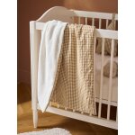 Plaid vichy et micro - polaire vichy caramel Plaid vichy et micro - polaire vichy caramel