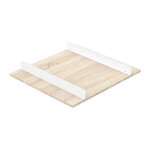 Plan � langer pour commode - eleonore marron / blanc